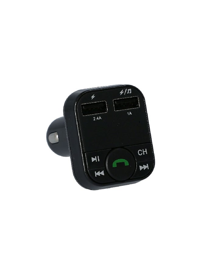 WAGAN Durable ABS Plastic Bluetooth Hands-Free Sturdy FM Transmitter Black 4.6 x 15.2 x 7.6 cm 2036 - Image 3